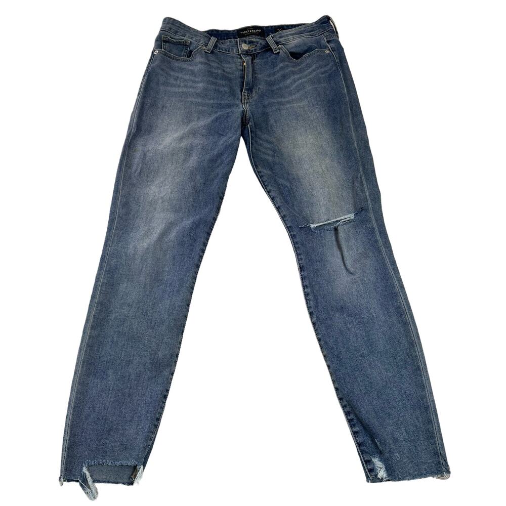 Lucky Brand Women’s Ava Skinny Jeans Raw Hem 10/30